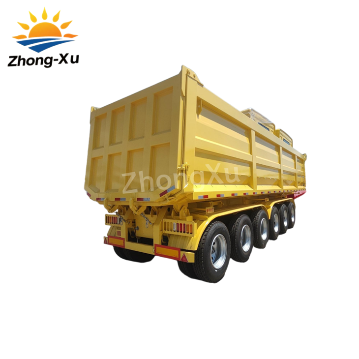 6-Axle Rear-Tipping Dump Semi-Trailer factory
