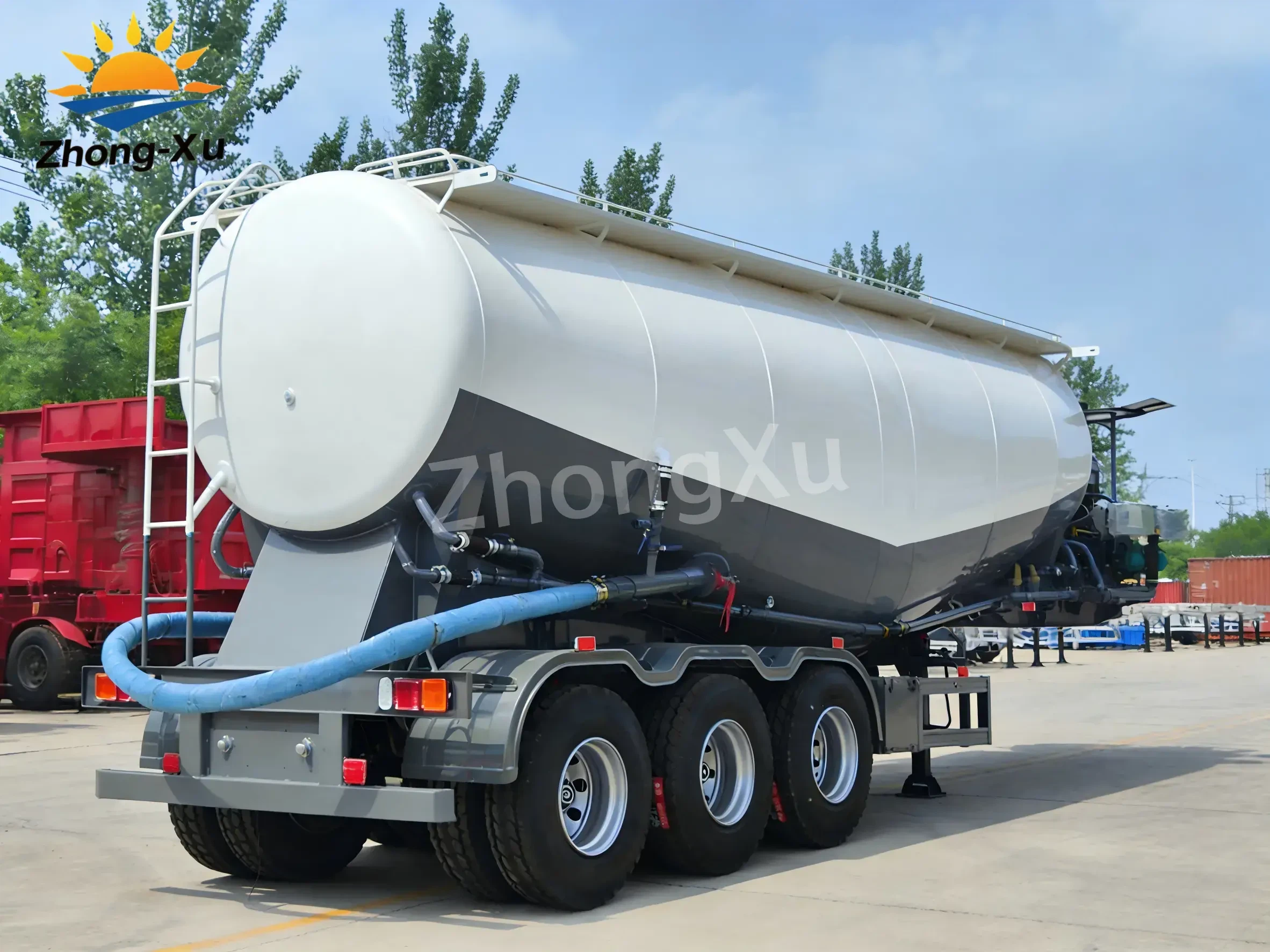 粉末材料輸送セミトレーラー-